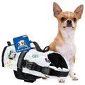 Paws Aboard Dog Life Jacket - Keep Your Canine Safe with a Nylon Life Vest - Designer Life Jackets - Perfect for Swimming and Boating - Nautical Dog XX-Small