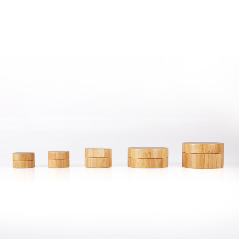 Eco-Friendly Bamboo Cream Jar for Cosmetics
