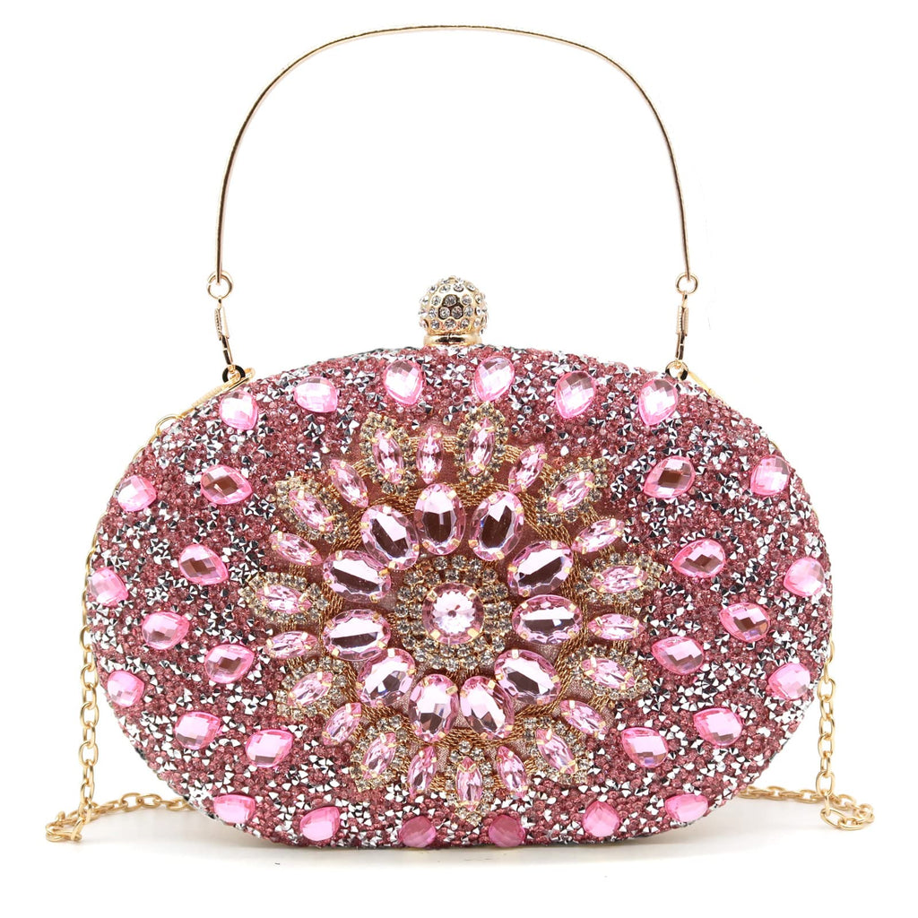 Crbeqabe Rhinestone Evening Clutch Purses for Women Wedding Clutch Party Purses Bridal Diamonds Clutch Prom Cocktail Handbags