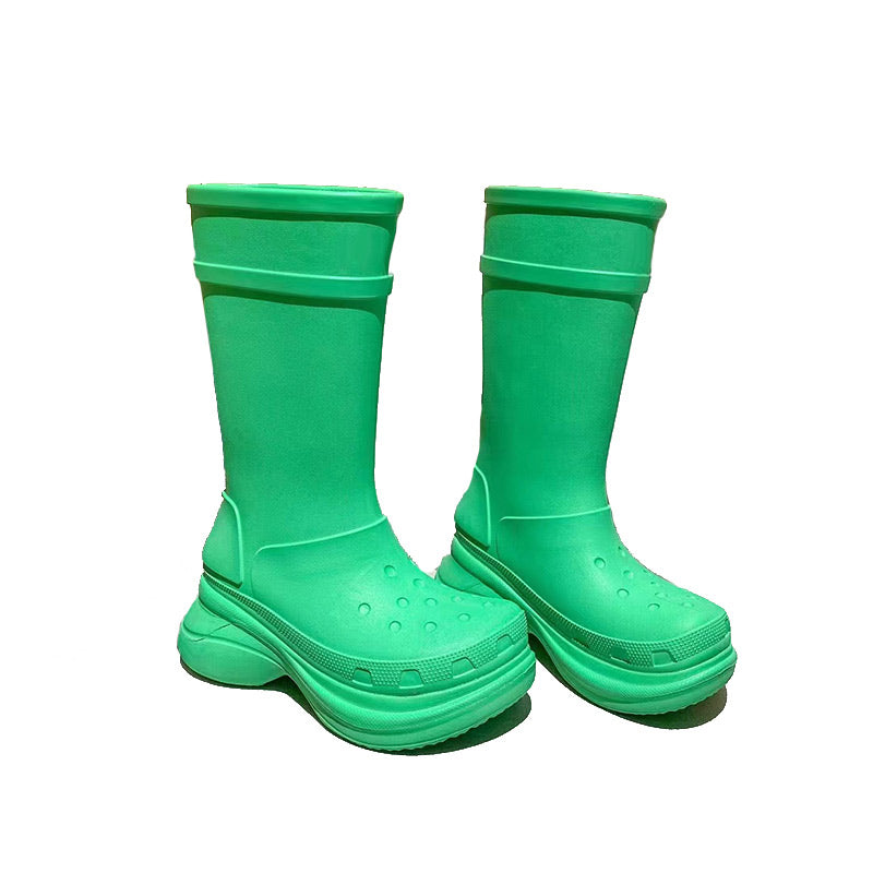 Women's Casual Waterproof Platform Rain Boots