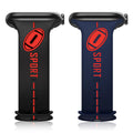 2 Pack Sport Band Compatible with Apple Watch Band 40mm 41mm 38mm 49mm 46mm 45mm 42mm 44mm Women Men Unique Two-Tone Football Designer Silicone Strap for iWatch Series 10 9 8 7 6 5 4 3 2 1 SE Ultra