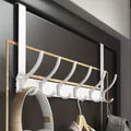 Over The Door Hooks - 6 Hook Space Aluminum Hanger