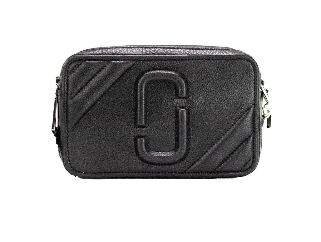 Marc Jacobs The Moto Shot 21 Black Leather Camera Bag