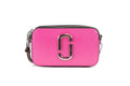 Marc Jacobs The Studded Snapshot Saffiano Leather Magenta Shoulder Handbag