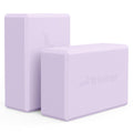 Trideer Yoga Block Soft Non-Slip Surface Premium Foam Blocks Supportive Lightweight Odor Resistant Yoga Accessories for Pilates Meditation General Fitness Stretching Toning (Lavender-2 Pack)