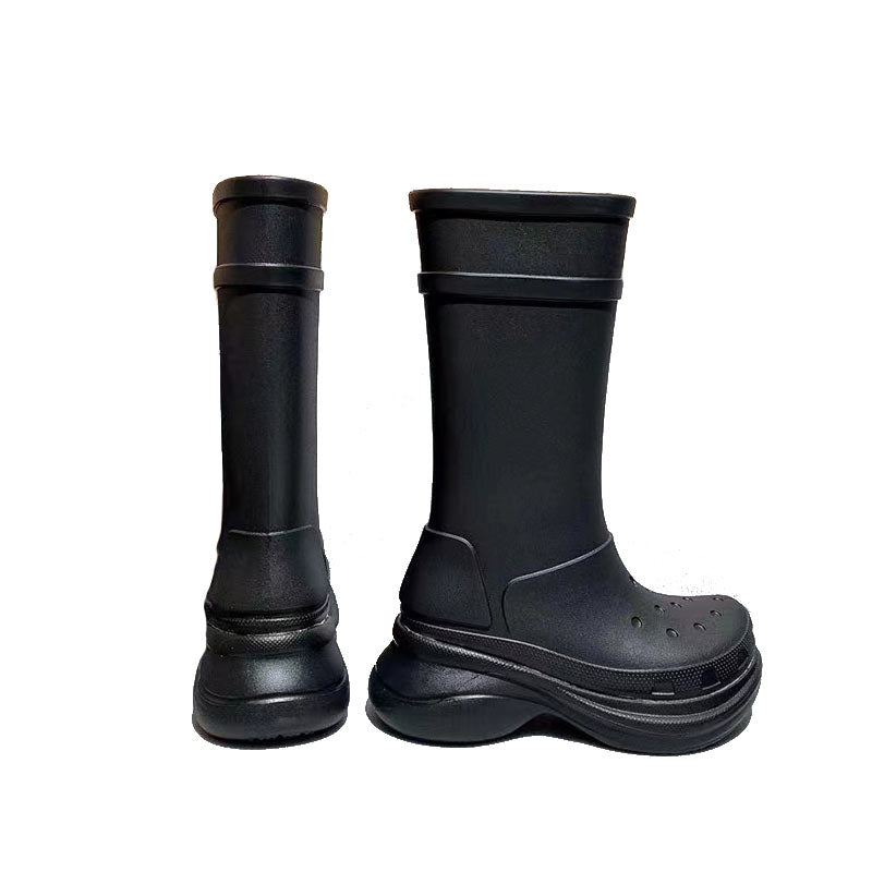 Women's Casual Waterproof Platform Rain Boots