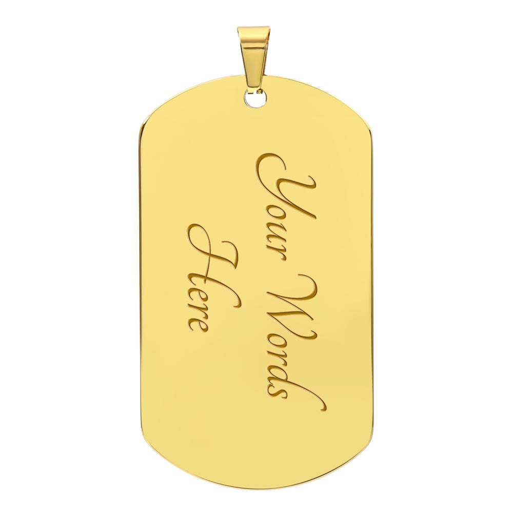 My Badass Granddaughter - Dog Tag Necklace