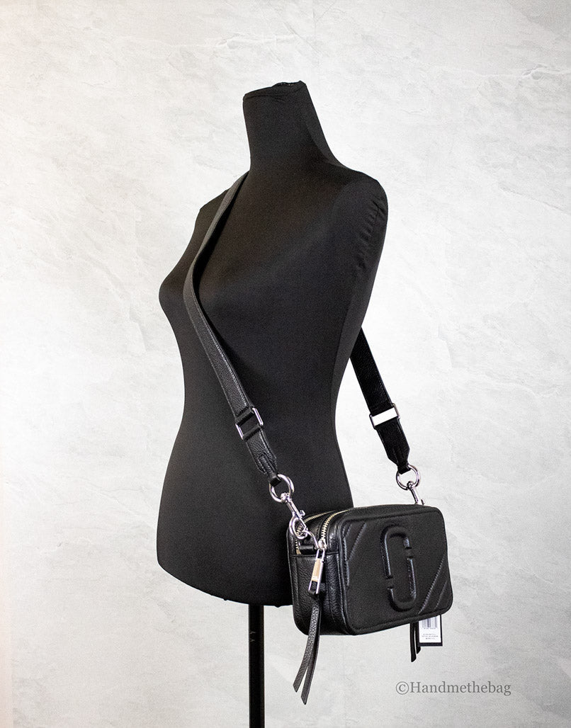 Marc Jacobs The Moto Shot 21 Black Leather Camera Bag