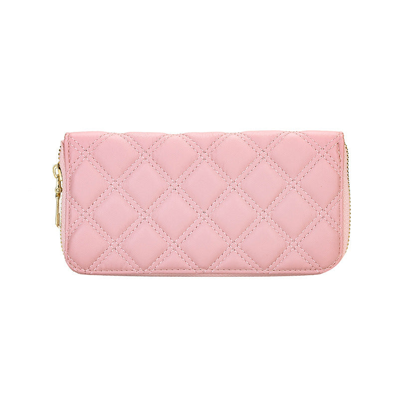 Lingge Designer Women's Long Wallet and Clutch Purse